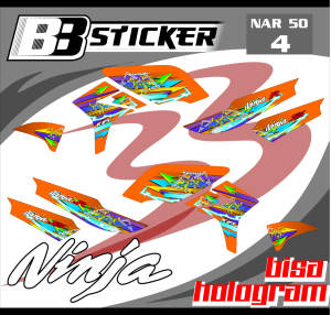 STRIPING PREMIUM Kawasaki Ninja R Ninja SS BISA HOLOGRAM List Sticker Variasi Nar 50