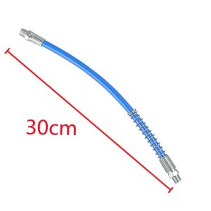 10000 PSI Grease G-un Coupler Heavy-Duty original locking grease coupler Quick Lock and Release Double Handle Stainless Steel NPTI/8 Leak-Free Grease Tool Tip Grease goes in Gear High pressure oil Injector + 30cm Hose Set