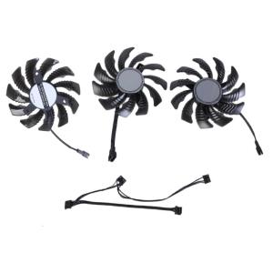3 cái 77 Mét 4pin đồ họa fan đối với rtx3050 3060 3060ti hiệu quả làm mát và tăng cường GPU dịch vụ pld08010s12hh mô hình