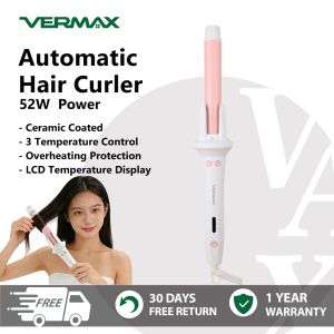 Vermax Automatic Hair Curler Ceramic 360 Rotating Constant Iron Hair Protection Fast Heat Scalding