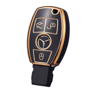 Bao Da Ốp Bảo Vệ Vỏ Bọc Chìa Khóa Cho Xe Mercedes C E S GLC GLE GLS MAYBACH Trước Năm 2019 - Loại 23 Nút