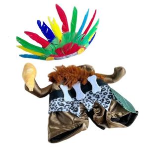 Mỹ trang phục cho chó Pet Halloween Ấn Độ Trang Phục trang phục thú cưng Chó mèo Trang Phục Cosplay Set Mới Lạ Quần Áo