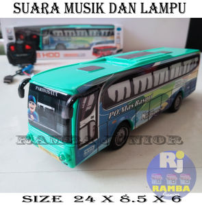 RC Mobil Mainan Remote Control BUS BASURI Buka Pintu Otomatis Baterai Cas Murah COD