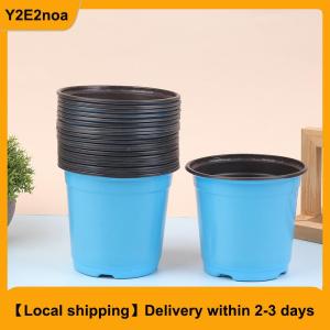 【Local shipping】 10Pcs Plastic Flowerpot Cultivation For Succulent Plant Small Flowerpot Simple Planting Seedling Pot Thickened Nursery Pots