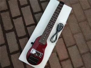 Red Mini 6 Strings Headless electric guitarAsh Body 24 Frets Rosewood Fingerboard Scale length 490mm Fixed Bridge BJ390