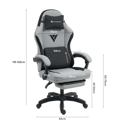 (JIJI SG) Gaming Chair Series - Racing office Chair / Legrest / Armrest