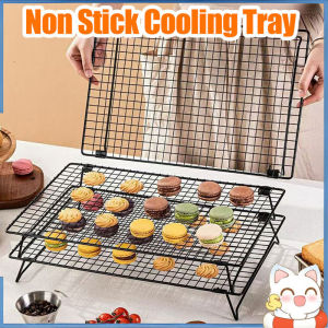 Foldabled Non Stick Cooling Rack Carbon Steel Stackable Cookie Cake Cooling Rack