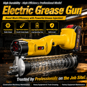 Multifunctional Electric Grease Gun Cordless Portable Rechargeable 21V Voltage Excavator Car Oiler Mechanical Gear Oiler Grease gun