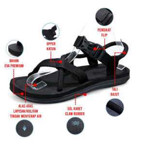 Sandal Traveling Pria Wanita Sendal Cowok Cewek Sol Karet  SKPRZ05