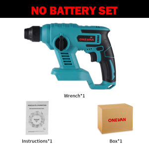 ONEVAN 1000W Cordless Electric Hammer 3600RPM Electric Hammer Variable Speed Concrete Demolition Hammer For Makita 18V Battery