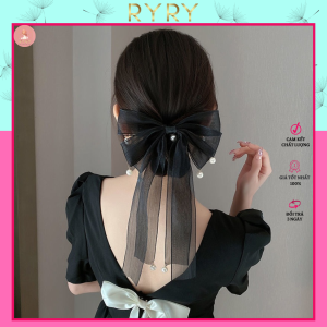 Kẹp tóc nơ dễ thương kẹp tóc thần tiên cổ tích phụ kiện kẹp tóc nơ tiểu thư dành cho nữ