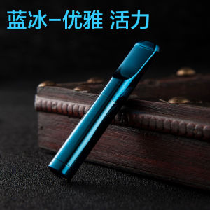 Zobo Permanen Pipe Holder Pipa Dual Filter Saringan Asap Dengan Magnet ZB637 Bahan Metal Semua 8mm