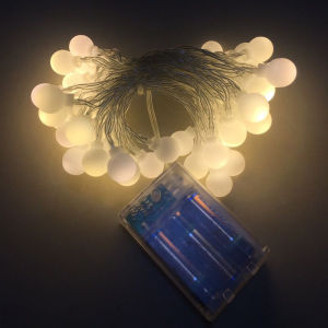 ไฟประดับ ไฟเชอรี่ ไฟประดับเต็นท์ สี Warm White แบบกลม ไฟประดับใส่ถ่านและ LED ไฟประดับเต้นท์แคมป์ปิ้ง ไฟปีใหม่ ไฟเทศกาล ไฟตกแต่ง RGB