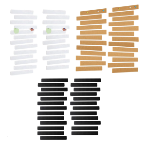 25ชิ้นป้ายประกาศรู้สึกจุกไม้พร้อมกาวบอร์ดแถบผ้าสักหลาดกระดานเตือนความจำสำหรับตกแต่งบ้านสำนักงาน