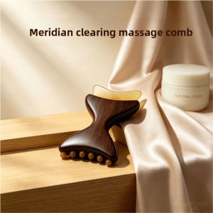 Double Head 6-Bead Gua Sha Massager for Neck Shoulder Face Lifting Anti-Wrinkle Meridian Scraping Tool