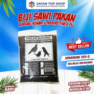 Biji Sawi Bersih 250 Gram Pakan Burung love Bird kenari Parkit KEMASAN PREMIUM