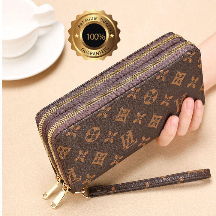 Leather Louis Vuitton Wallet Women Womens Fashion Simple Long