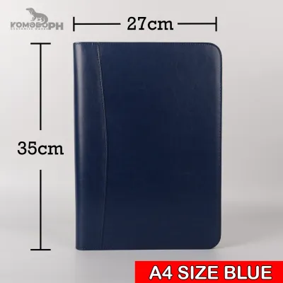 KomodoPH A4 Size Leather Document Portfolio Bag with Personalization Engraving