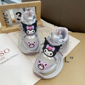 Christmas gifts Halloween Anime Cartoon Kuromi Girls Comfortable Sports Shoes Autumn Sanrio Soft Dad Mesh Shoes children Fashion Soft Soled Casual Shoes