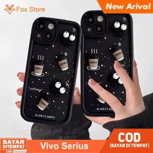 FOX Case Vivo Y1S Y01 Y12 Y12S Y15 Y15S Y17 Y20 Y20S Y21 Y21S Y21T Y27 Y27S Y30 Y30i Y33S Y33T Y50 Y36 Y91 Y91C Y93 Fingger Y95 Casing 3D Doll Coffe Coal Ball Silicon Premium