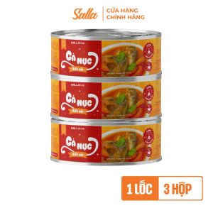 Cá Nục Sốt Chua Cay SALLA Đóng Hộp Ngon Như Nhà Làm - Bổ Dưỡng Nhanh Chóng Tiện Lợi Hộp 160g