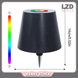 RGB Table Lamp Rechargeable Touch Dimming Wireless Wine Bottle Light Suitable for Bar Wine Bottles Desk Lights