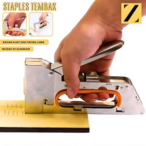 Alat Staples Tembak Kertas Kayu Jok Motor Gun Tacker Steples Hekter Stapler Tembak Guntacker