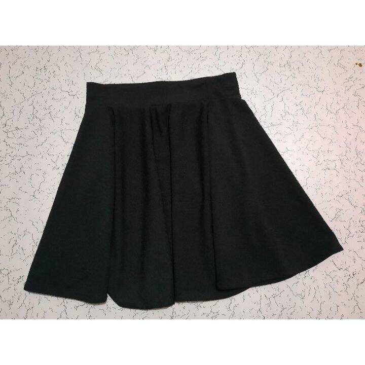 Plus size outlet black balloon skirt