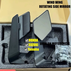 Wind Wing Rotating Side Mirror V5 Universal 14*8Cm Wide View Stealth Mirror