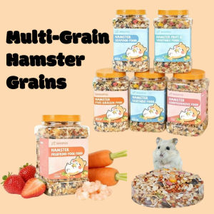 Hamster Food Mix Multi Grain Pellets Freeze Dried Veggies Seafood Protein Breadworm Daily Feeding For Small Pets