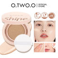 【BUY 1 TAKE 2】O.TWO.O Air Cushion BB Cream Waterproof Foundation Long-lasting Brighten 3 Colors Cosmetics + Pinkflash Blush + Brush [24H Shipping] [Free Shipping]. 