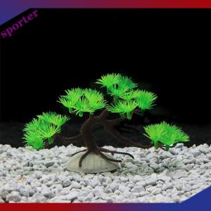 Sporter Bể cá trang trí đồ trang trí mô phỏng cây thông giả cây cảnh quan sáng tạo đồ trang trí thủ công cây nhựa nước cây hoa phụ kiện