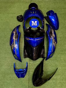 ชุดสีฟีโน่ ตัวเก่า คาบู สีน้ำเงิน-ดำ ไมล์เดี่ยว ได้ทั้งหมด10ชิ้น รับประกันประกอบสนิททุกจุด