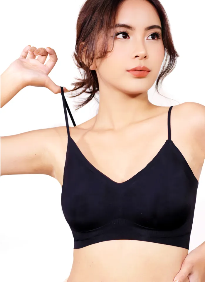 2023 New Ultra-Thin Ice Silk Lifting Bra, Women's Thin Silk Seamless Sports Bra  Wireless Underwear, Air Cooling Bra (Black,M) at  Women's Clothing  store