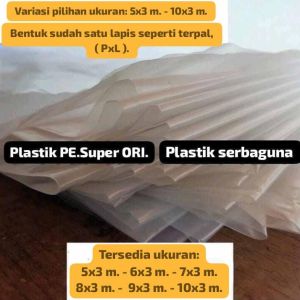 PLASTIK TERPAL SERBAGUNA.. Penutup Pelindung Barang Furniture Atap Green House Budidaya Pertanian | Ternak
