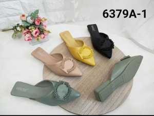 Sandal flat wanita SIMONCELLI import / sendal mules cewek