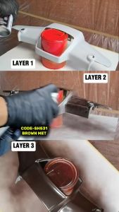 MOTOR-COLOS SPRAY PAINT HONDA SH531 BROWN MET / AEROSOL 400ML / 500ML / 1L