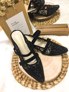 PROMO BAYAR DITEMPAT SEPATU WANITA HEELS BROKAT