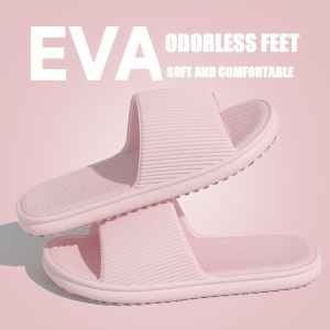 Mens couple home anti slip slippers 2025 EVA new comfortable flat bottomed womens outdoor travel slippers