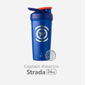 Original BlenderBall® Stainless Steel Marvel Blender Mix Bottle Protein Shaker Water Tumbler(Iron Man/Captain America/Thor/Spider Man/Black Panther)