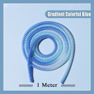 Rivel 1M Universal Data Cable Protection Rope For iPhone USB Type-C Spiral Winder Earphone Line Anti-break Spring Rope Cord Protector Cover Hot Sale