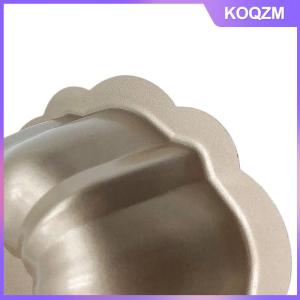 KOQZM 1PCS 4inch Mini Cake Pan Nonstick Fluted Baking Mold Carbon Steel Flower Shape Tube Pan For Brownie Cupcake Pudding Muffin
