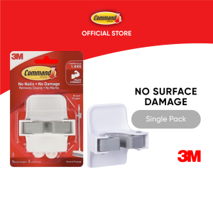 3M™ Command™ Broom/Mop Gripper 17007 No Surface Damage 1 pc/pack For holding mops and brooms