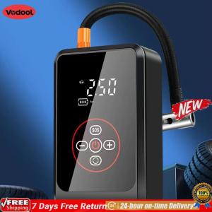 [Vodool Flagship Store] 12V Car Emergency Starting Power Supply with LCD Display Tire Inflator Portable Air Pump Compressor Auto-Shutoff Tire Pump for Cars Trucks SUV Gifts for Men