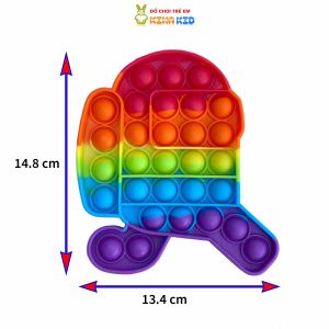 Pop It Fidget Đồ Chơi Bấm Nút Giảm Căng Thẳng Nhiều Kiểu Hình Cho Bé