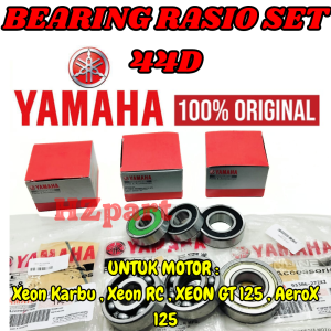 BEARING RASIO SET 44D ASLI ORIGINAL YAMAHA XEON KARBU/XEON RC/XEON GT125/AEROX125 KUALITAS 100% ORI.