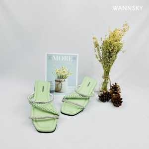 Sandal Flat Wanita MAURA Sendal Wanita Selop Sandal Wanita Kekinian Permata Impor