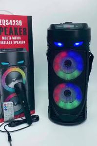 Large Square Dance Portable Bluetooth Speaker LED Colorful Light Soundbar Column KTV Soundbox Wireless Subwoofer HiFi Boombox