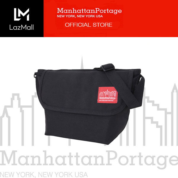 Manhattan Portage Nylon Messenger (XXS) with Back Pocket - Black