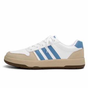 RJT Sepatu Sneakers Pria Kasual Gaya Retro Klasik Sol Gum Coklat